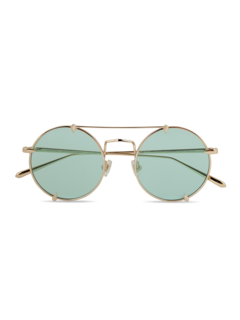 Lightweight round metal frames sunglasses