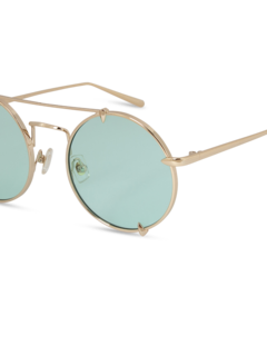 Lightweight round metal frames sunglasses
