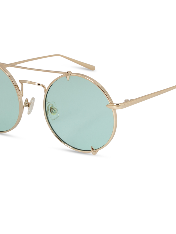 Lightweight round metal frames sunglasses