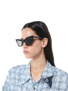 Black Trapezoid Sunglasses