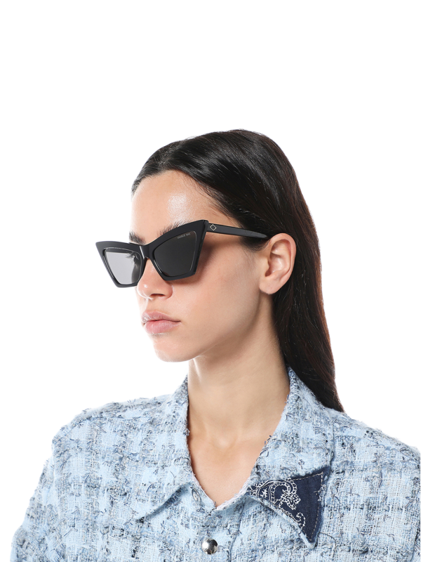 Black Trapezoid Sunglasses