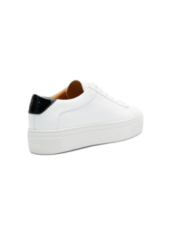 White/Black Platform Sneakers