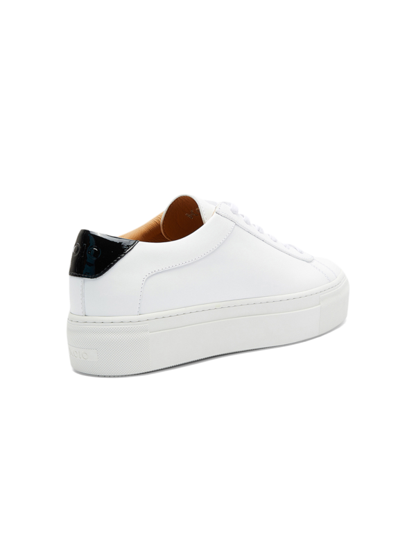 White/Black Platform Sneakers