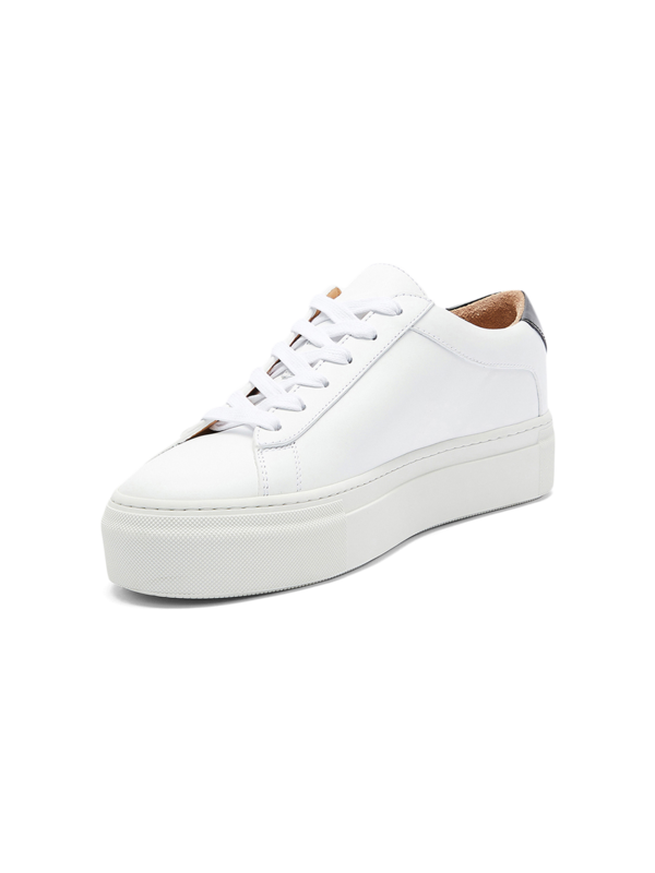 White/Black Platform Sneakers