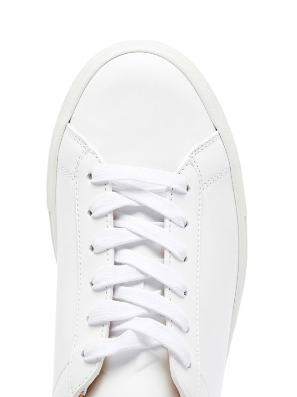 White/Black Platform Sneakers