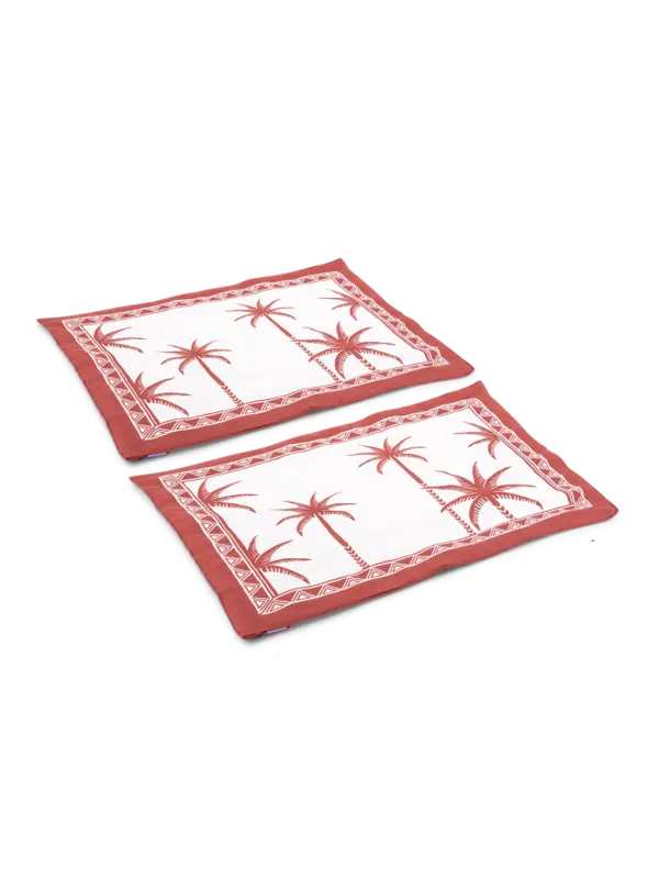 طقم مفارش أطباق ديت بالمز مكون من قطعتين