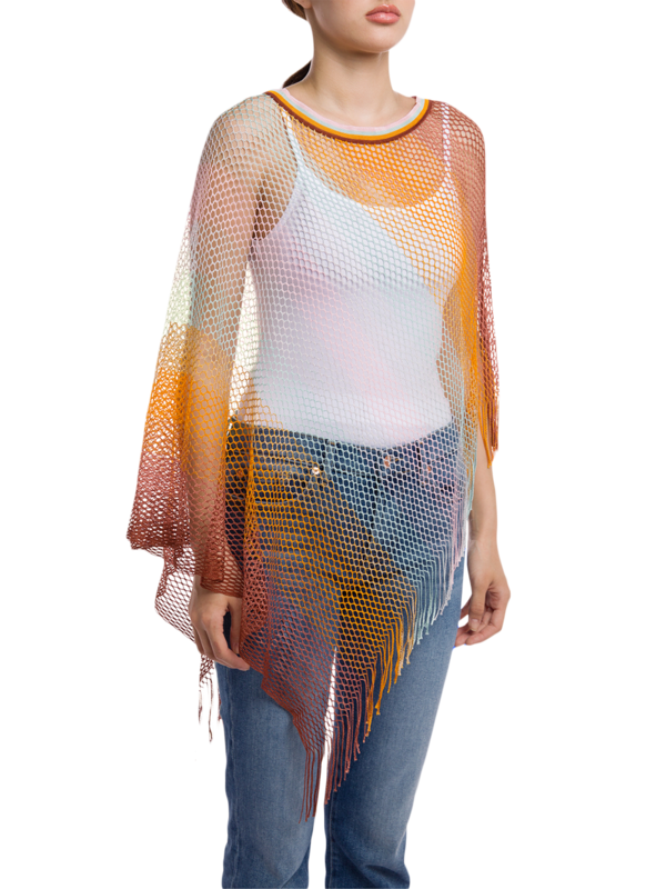 Asymmetric Fishnet Poncho