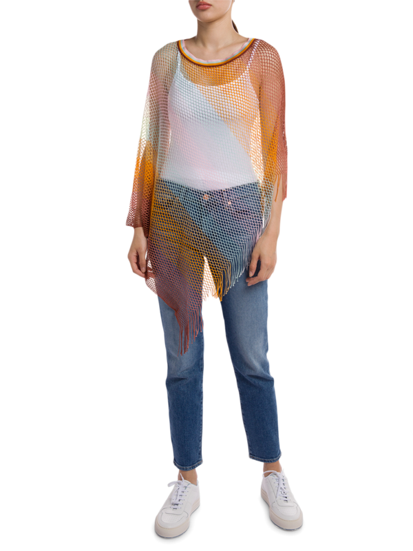 Asymmetric Fishnet Poncho