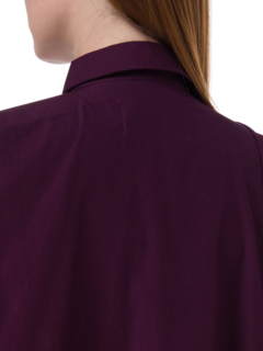 فستان طويل غير متماثل على شكل قميص