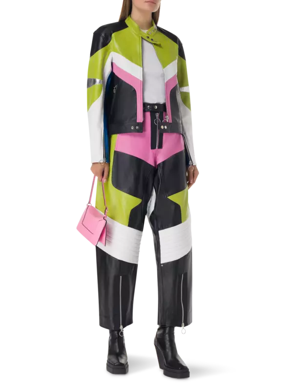 بنطال بايكر متعدد الألوان