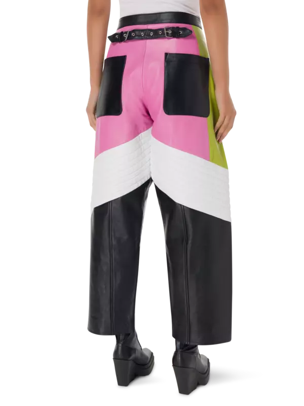 بنطال بايكر متعدد الألوان