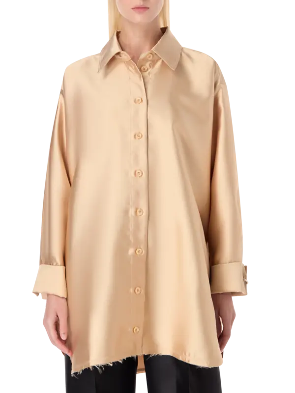 قميص كبير الحجم بأكمام طويلة