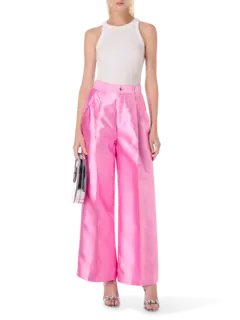 Mikado Wide Leg Pants