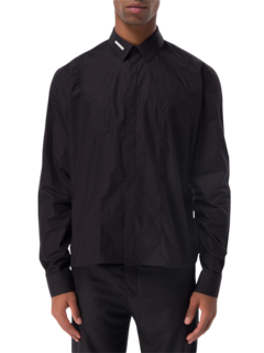 Shirt With Metal Plate Logo