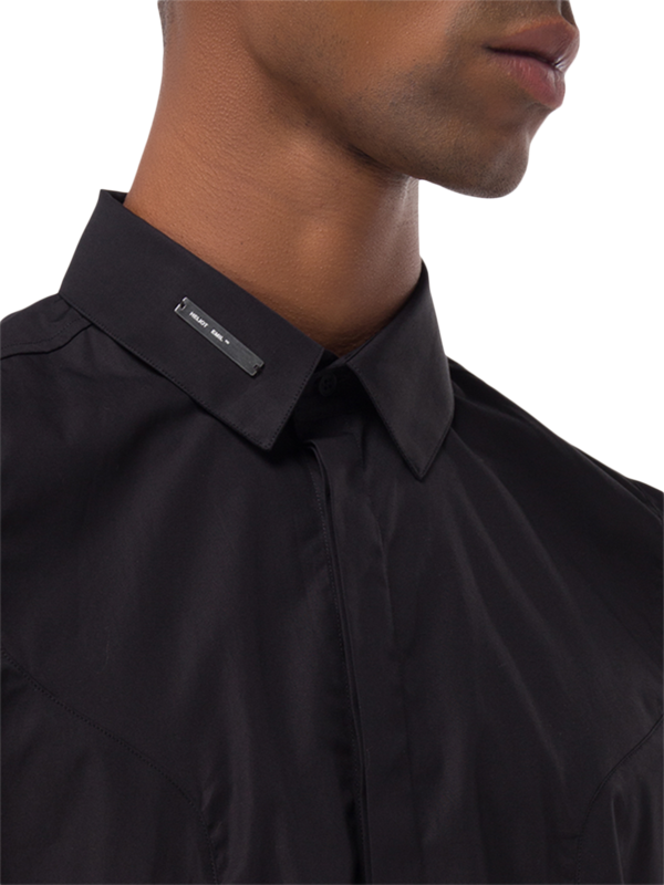 Shirt With Metal Plate Logo