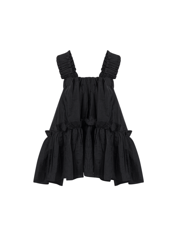 OLIVE CRUSHED RIPSTOP SLEEVELESS TOP