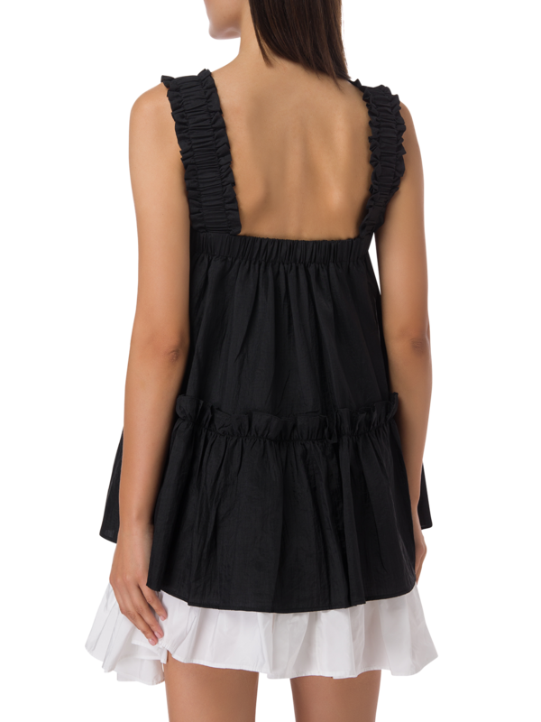OLIVE CRUSHED RIPSTOP SLEEVELESS TOP