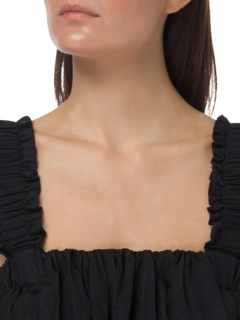 OLIVE CRUSHED RIPSTOP SLEEVELESS TOP
