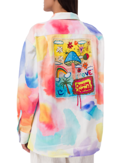 Tie-Dye Embroidery Jacket