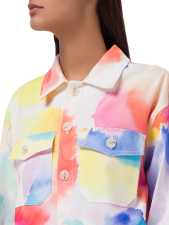 Tie-Dye Embroidery Jacket