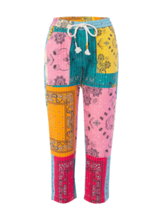 Bandana-print Quilted Trousers