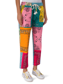 Bandana-print Quilted Trousers
