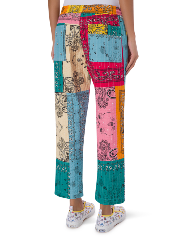 Bandana-print Quilted Trousers