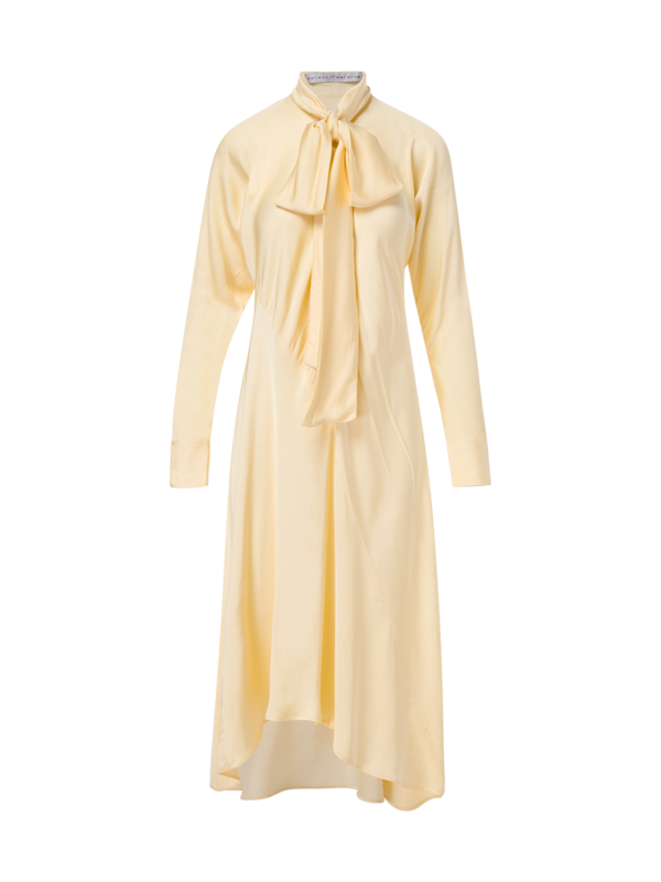 ONE PIECE DRESS IN BUTTER SATIN