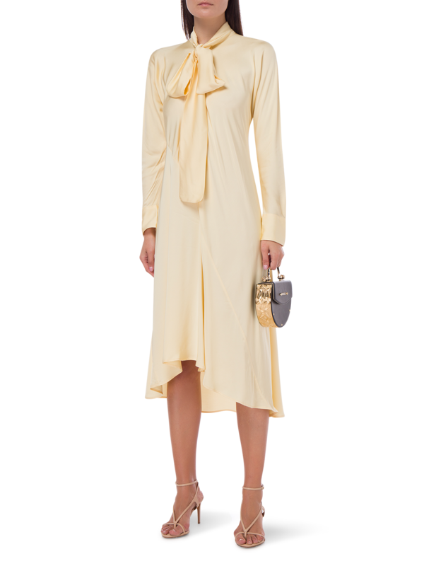 ONE PIECE DRESS IN BUTTER SATIN