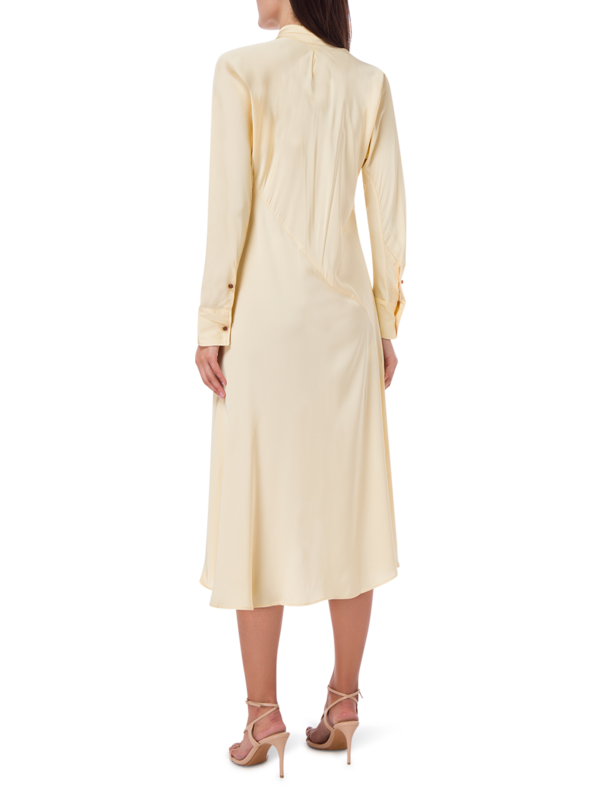ONE PIECE DRESS IN BUTTER SATIN