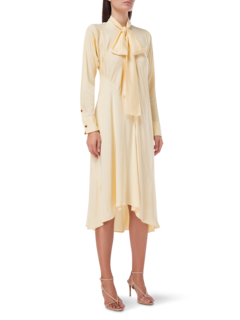 ONE PIECE DRESS IN BUTTER SATIN