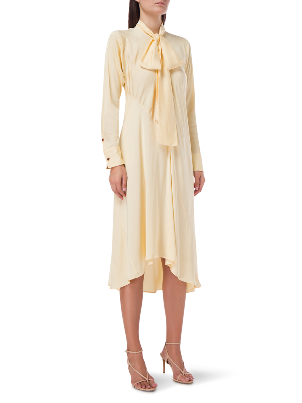 ONE PIECE DRESS IN BUTTER SATIN