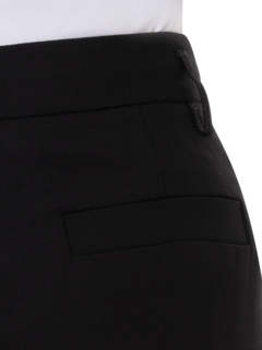 FRACTURE TROUSER IN BLACK WOOL TWILL