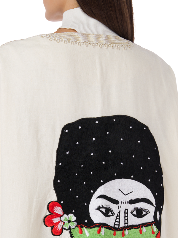 Embroidered Open Kaftan