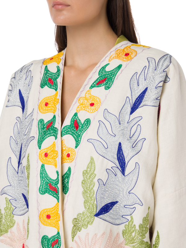 All Over Embroidered Robe