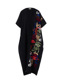 Embroidered Open Kaftan