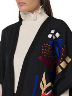 Embroidered Open Kaftan