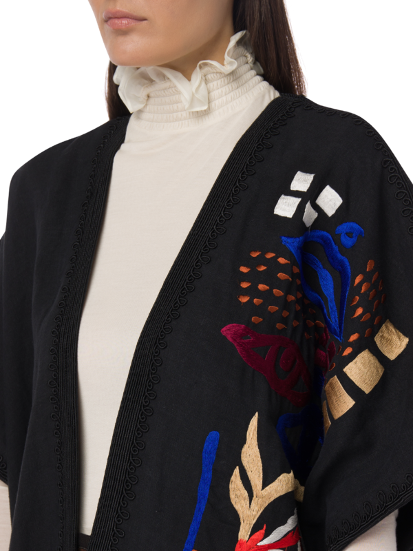 Embroidered Open Kaftan