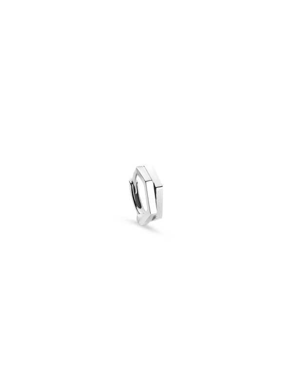 Antife 2 Rows Earring in White Gold