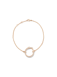 Paved chain bracelet