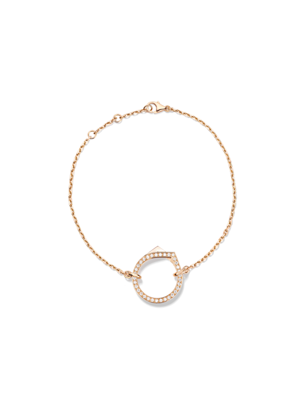 Paved chain bracelet