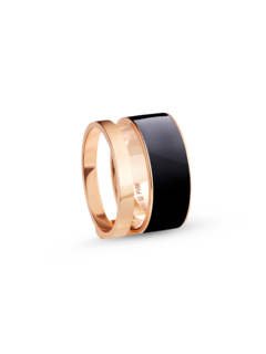 Berebere 2 Rows Ring In Pink Gold