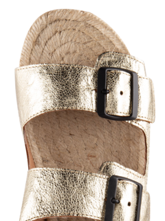 NORDIC SANDALS METALLIC LEATHER
