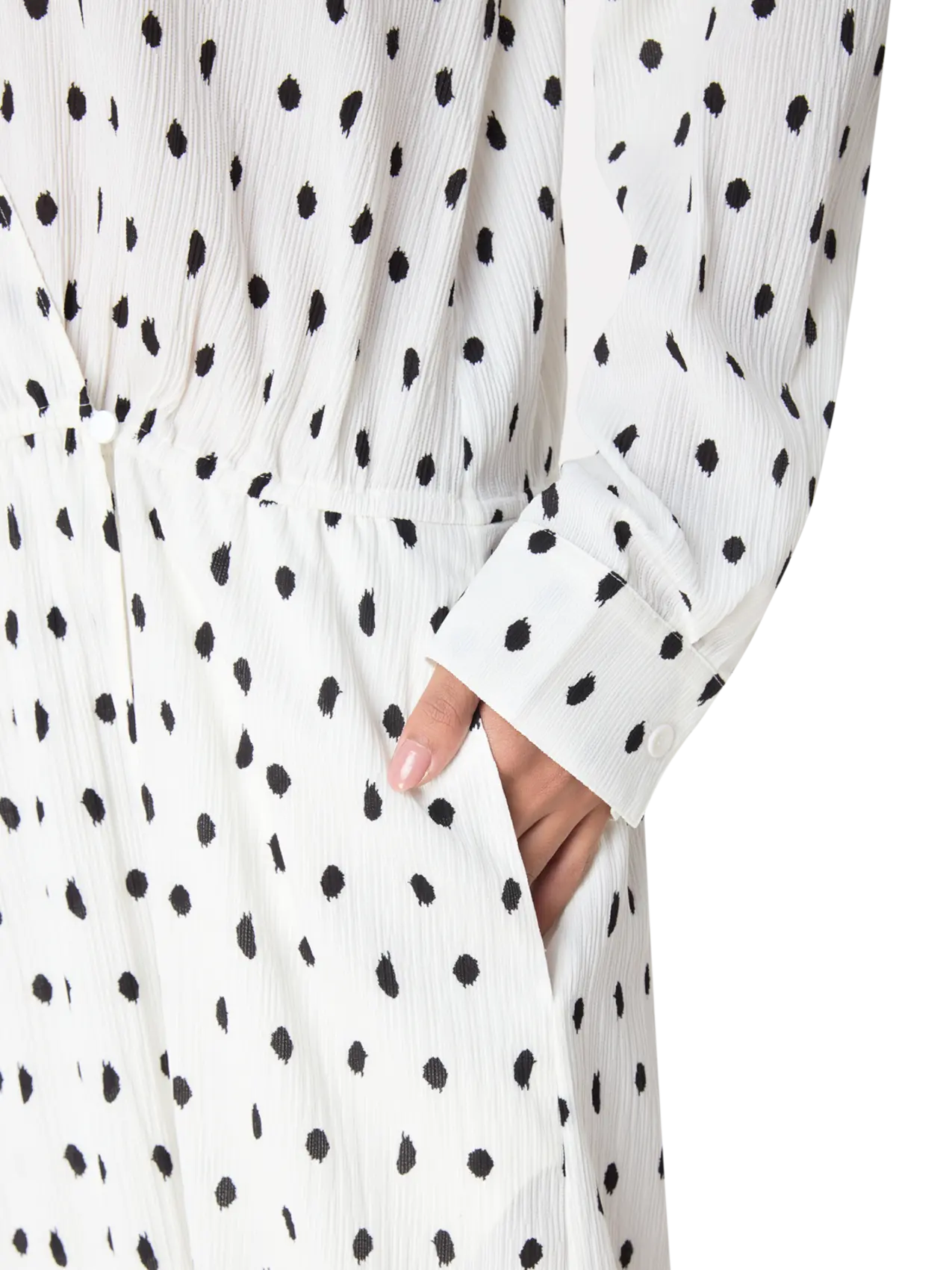 Api Maria Tibi Tibi Scribble Dot Print Wrap Dress | THAT