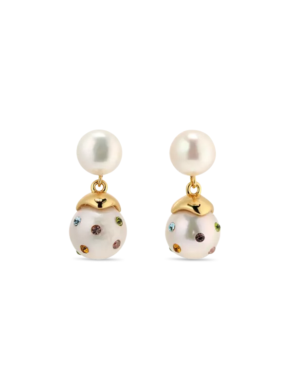 أقراط كونفيتي متدلية