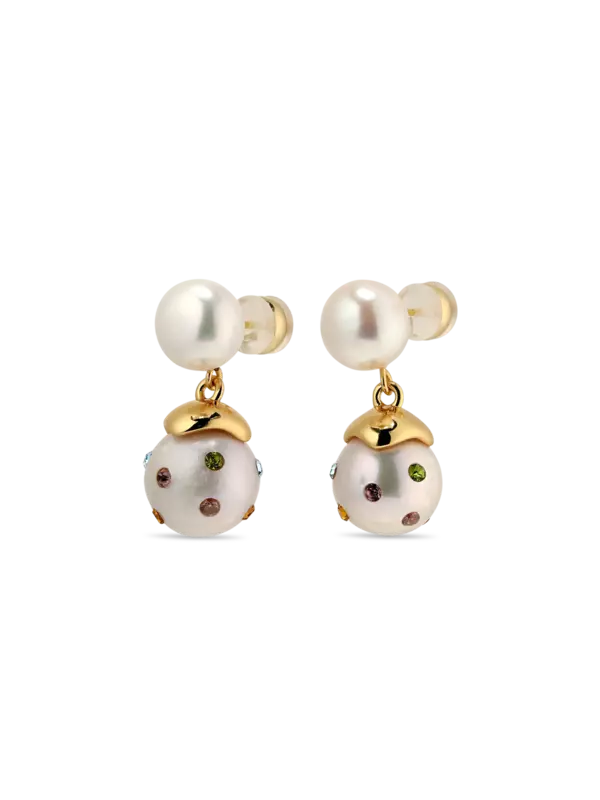 أقراط كونفيتي متدلية