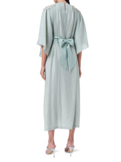 Green Caftan w/ Embroidered shoulders