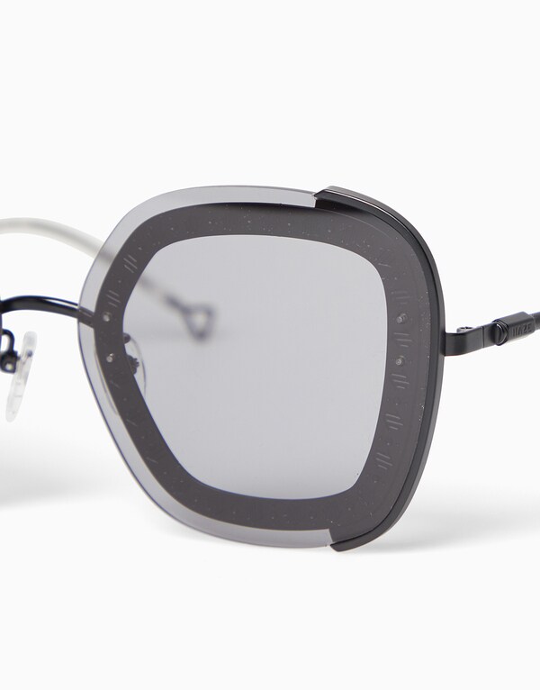 Black Rectangular Sunglasses