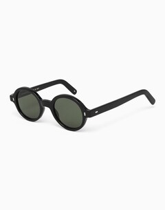 Black Oval Sunglasses