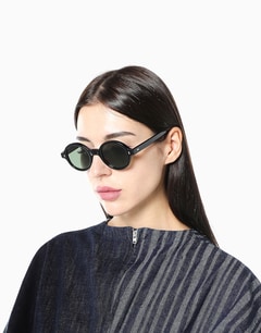 Black Oval Sunglasses